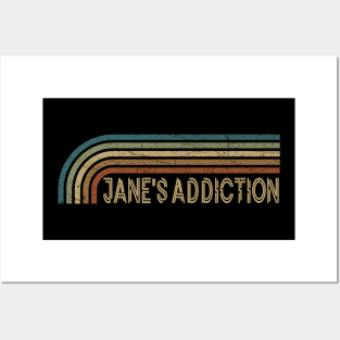 Jane's Addiction Retro Stripes Posters and Art